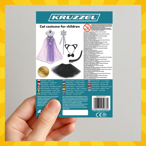 Костюм котёнка - комплект из 7 предметов Kruzzel 26474