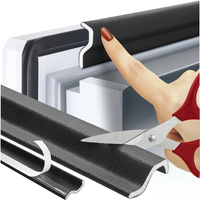 Черный противосквозняковый уплотнитель Ruhhy 26267