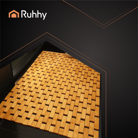 Tapis antidérapant en bambou Ruhhy 26048
