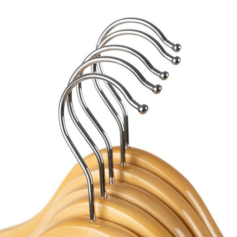 Clothes hanger 10pcs - wooden Ruhhy 24492