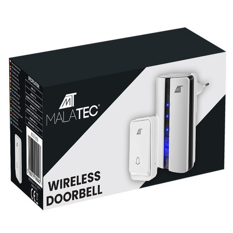 Malatec 23372 weiße kabellose Türklingel