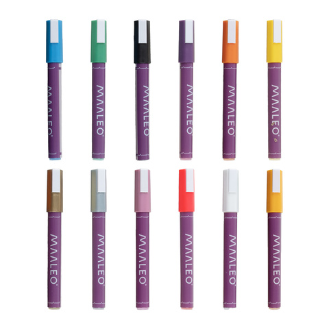 Set of 12 decorative markers Maaleo 25743