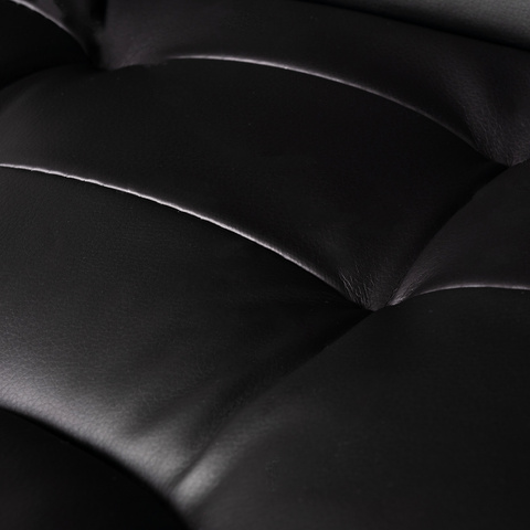 Chaise de bureau avec repose-pieds - noir Malatec 26195