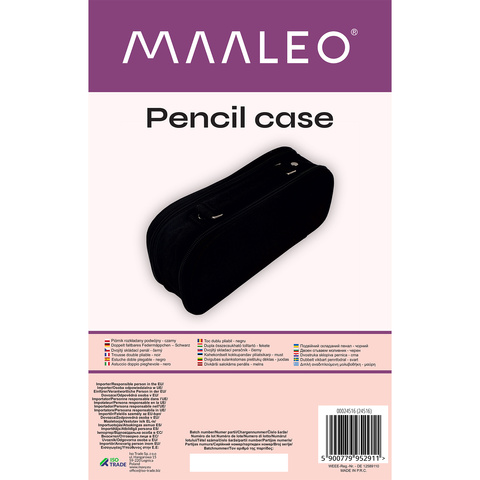 Trousse double pliable - noir Maaleo 24516