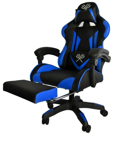 Gaming Chair - Black and Blue Dunmoon