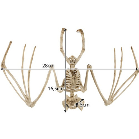 Kostra netopýra - dekorace 30cm Malatec 22005