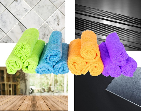 Microfiber cloths - set of 12