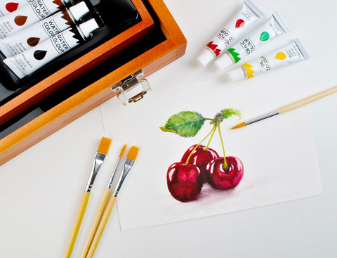 Painting set 174 pieces in a case