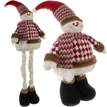 Bonhomme de neige de Noël - télescopique 105cm Ruhhy 22341