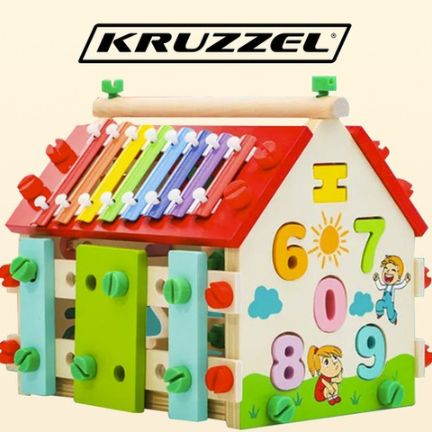 Kruzzel 22564 maison pédagogique en bois