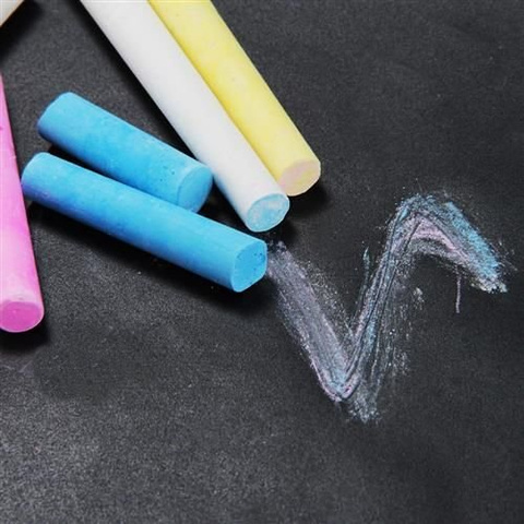 Self-adhesive chalk board