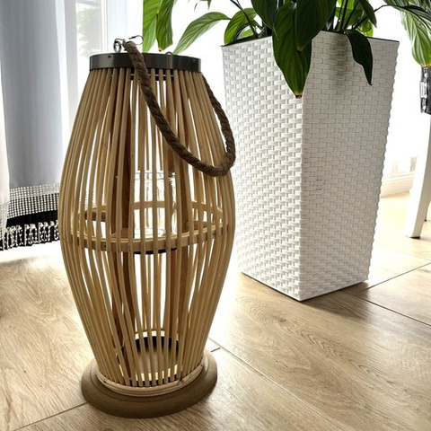 Bamboo rattan lantern Gardlov 24282