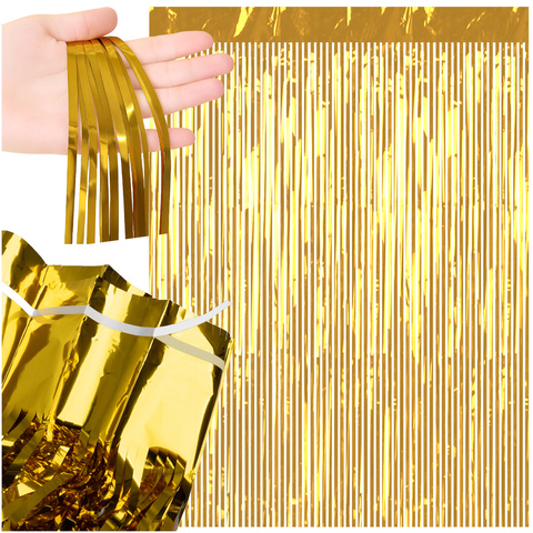 Decorative curtain 2x1m gold Ruhhy 26173