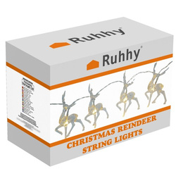 Lampki świąteczne- renifery Ruhhy 24955