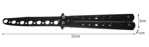 Butterfly Knife for Training - Black