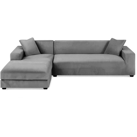 Sofabezug 190-230cm dunkelgrau Ruhhy 26181