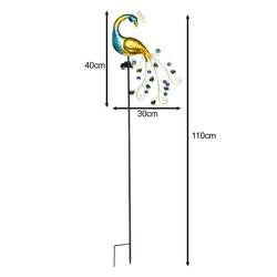 Gardlov 25281 peacock solar lamp