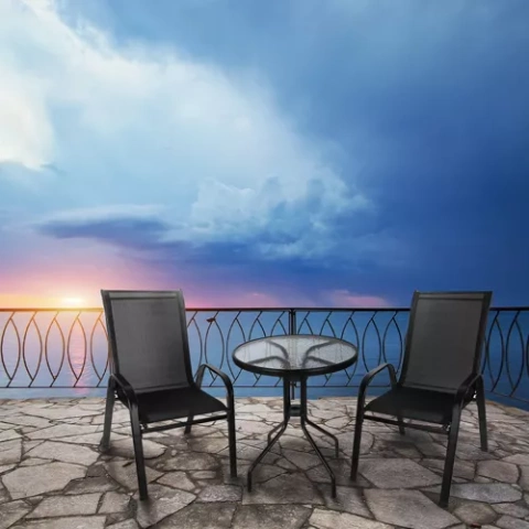 Balcony furniture set - table + 2 chairs 23461