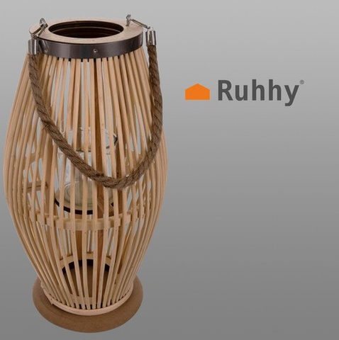 Bamboo rattan lantern Gardlov 24282