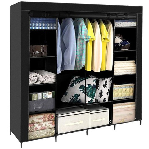 Armoire pliante en tissu 170x170cm Ruhhy 21744