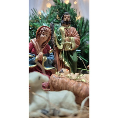 Weihnachtsfiguren für die Krippe - Set mit 10 Stück. Ruhhy