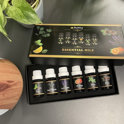 Kvapieji aliejai - 6 vnt. rinkinys, 10 ml, Ruhhy 21939