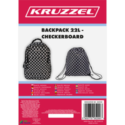 Rucksack 22L - Schachbrett Kruzzel 24530