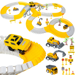 Car track with cars 26539