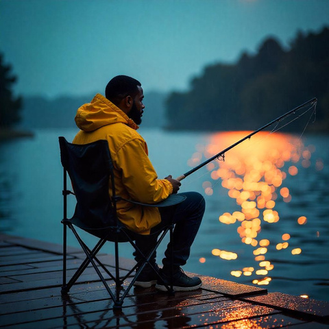 Fishing table + two chairs 25468