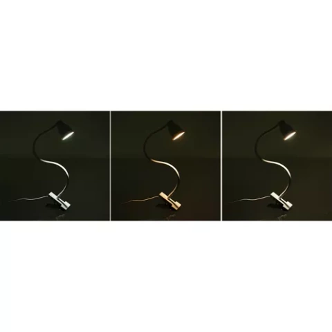 Schreibtischlampe mit Clip - weiß Izoxis 19455