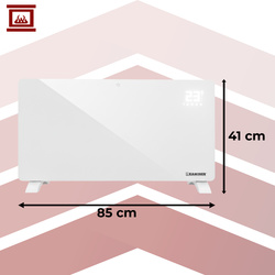 Radiateur électrique en verre Zelva Kaminer 26573
