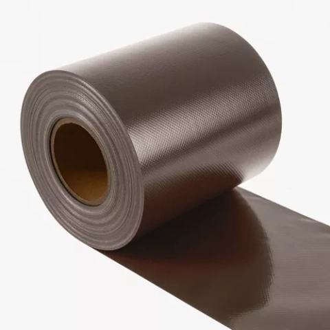 Fencing tape 19cmx35m 630g/m2 brown 23707