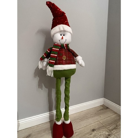 Bonhomme de neige de Noël - télescopique 95 cm Ruhhy 22331