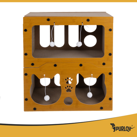 Arbre à chat - maison à deux étages Purlov 27017