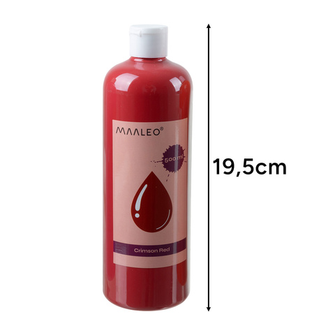 Plakátové barvy - sada 18 ks x 500 ml Maaleo 26341