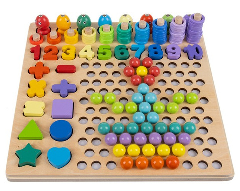 Wooden puzzle - beads DU17252