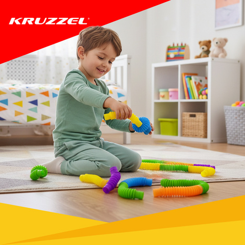 Sensoriniai vamzdeliai - 10 vnt. Kruzzel 26693