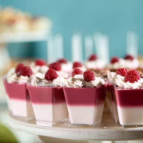 Quadratische Tassen - 50 Stück. 120 ml Ruhhy 21164