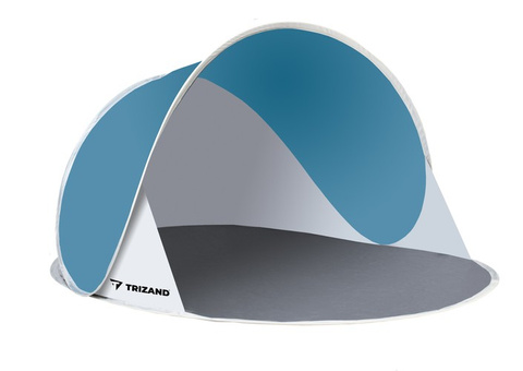 Beach tent 145x100x70cm - turquoise - white