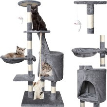 Arbre à chat 118 cm, gris