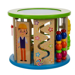 Wooden educational cube Kruzzel 24670