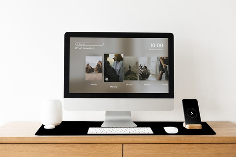 Mouse and keyboard pad - black P18625