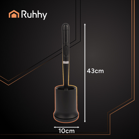 Silicone bathroom brush black Ruhhy 25882