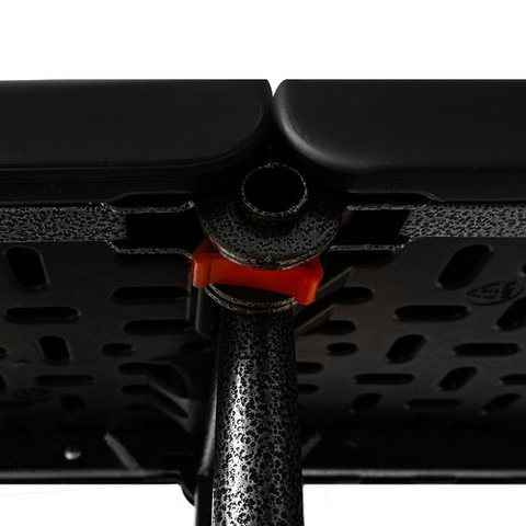 Klappbarer Gartentisch 180 cm + 2 Bänke - Schwarz