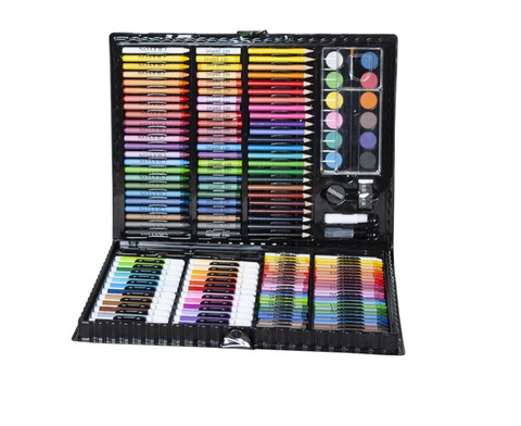 Painting set in a case 168 pcs black