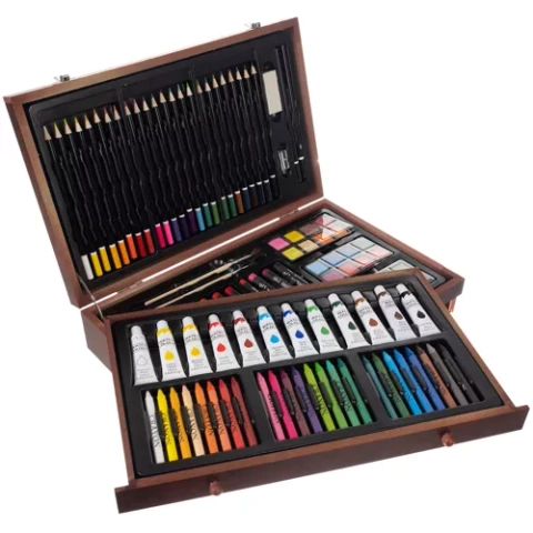 Painting set in a suitcase - 129pcs Maaleo 21644