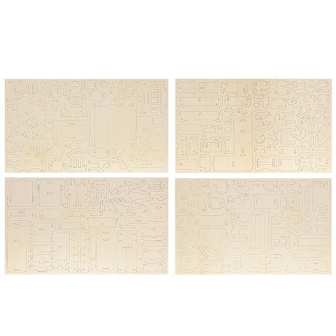 Set Holzmöbel für Puppen, 34-teilig. 23542