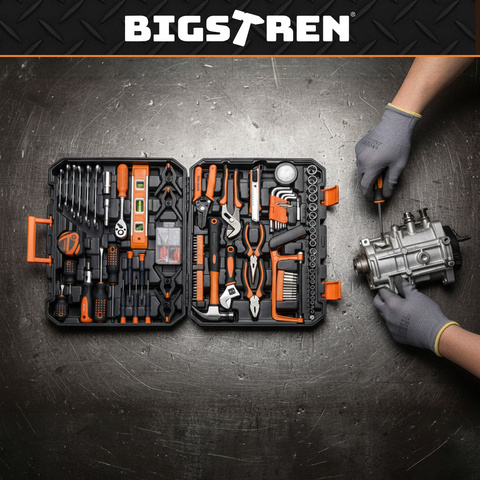 Coffret d'outils de 168 pièces. Bigstreen 26475