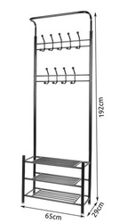 Kleiderbügelständer mit Schuhablage 15744