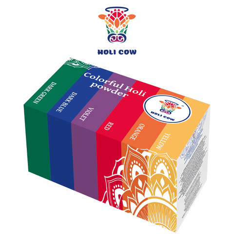 Kolorowy proszek Holi- zestaw 6x100g